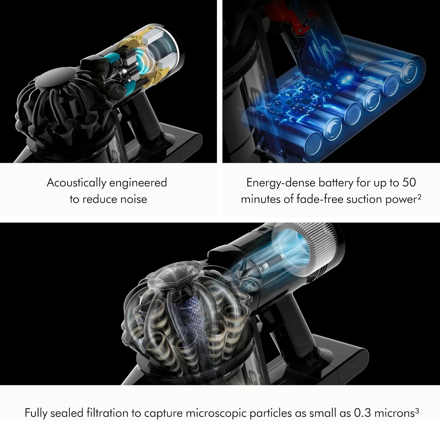 جاروبرقی دستی دایسون مدل Car+Boat، بی سیم و سبک، تمیز کننده سطوح سخت و روکش ها، 115AW، 2 حالت قدرت، تا 50 دقیقه کارکرد