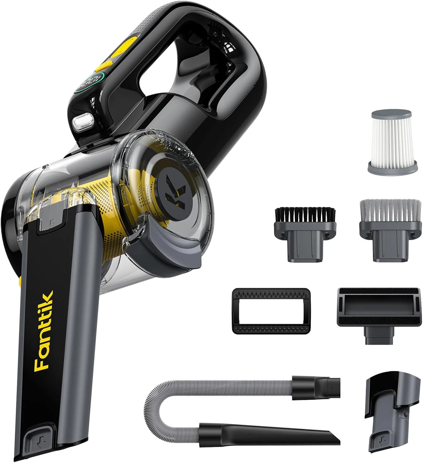 جاروبرقی خودرویی تاشو Fanttik Fold V10 Apex Pivot، جاروبرقی دستی 17000Pa بی سیم با قدرت بالا، جاروبرقی قابل حمل، صفحه نمایش LED هوشمند، جاروبرقی DynamicClean™ برای خودرو، خانه و حیوانات خانگی (لوکس با شلنگ انعطاف پذیر و برس حیوانات خانگی) جاروبرقی خودرویی تاشو Fanttik Fold V10 Apex Pivot، جاروبرقی دستی 17000Pa بی سیم با قدرت بالا، جاروبرقی قابل حمل، صفحه نمایش LED هوشمند، جاروبرقی DynamicClean™ برای خودرو، خانه و حیوانات خانگی (لوکس با شلنگ انعطاف پذیر و برس حیوانات خانگی)