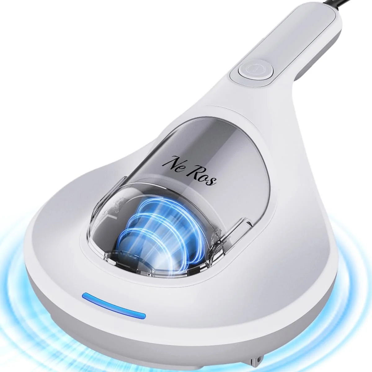جاروبرقی دستی تختخواب با نور فرابنفش، جاروبرقی ضد آلرژی، تمیز کننده عمیق، فیلتر هپا، پد ضربه ای بزرگ، از بین برنده موی حیوانات خانگی، گرد و غبار، باکتری، گرده برای تشک/بالش/مبل/لباس، NR003