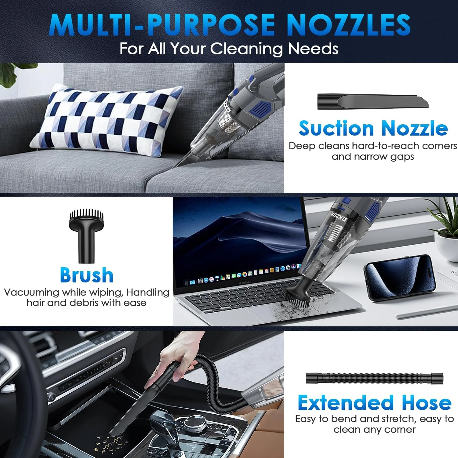 جاروبرقی دستی شارژی