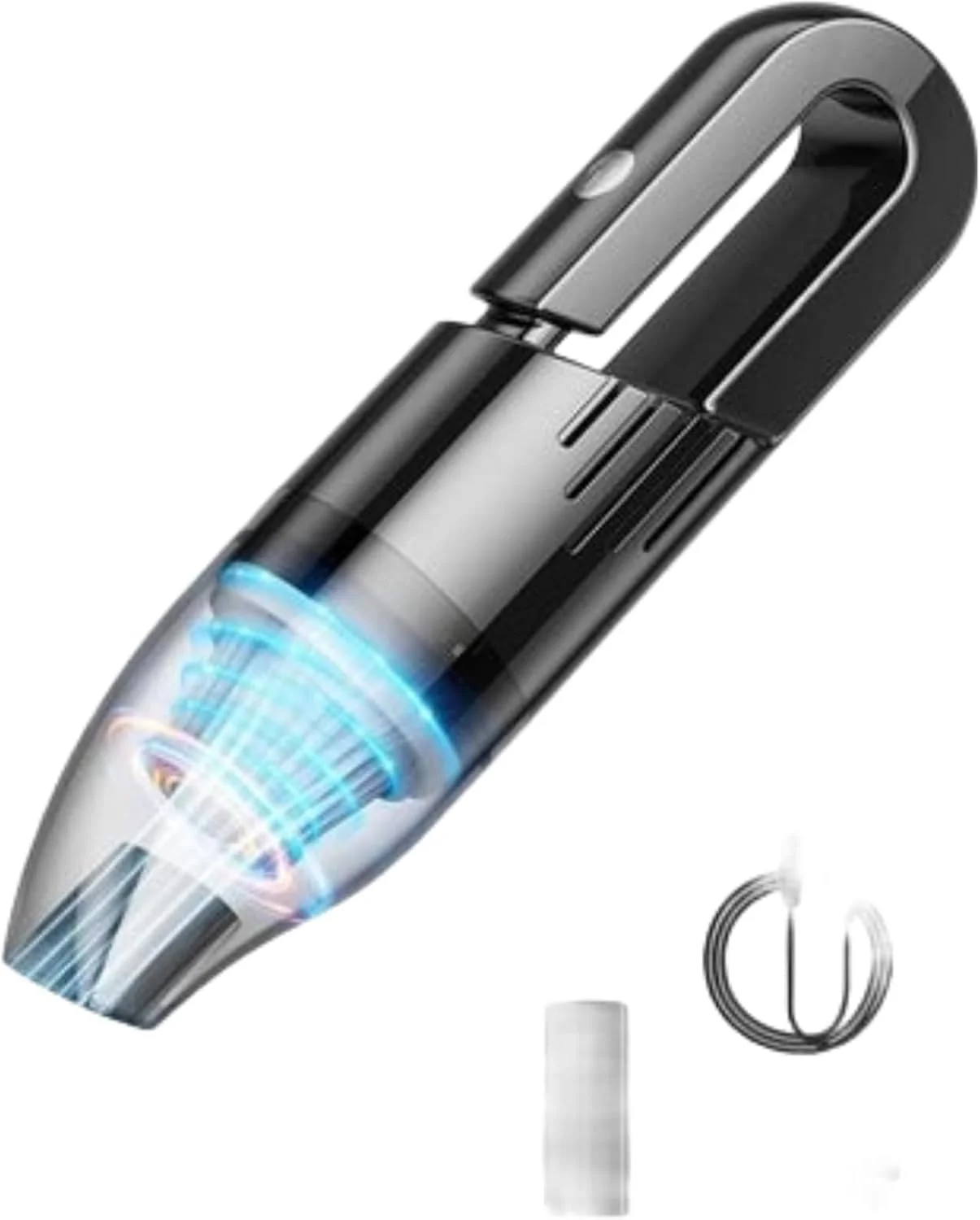 جاروبرقی دستی هالامودو، جاروبرقی کوچک و قابل حمل بدون سیم، مکش قدرتمند 6500Pa 120W، شارژ سریع، قابل شارژ، جاروبرقی دستی مرطوب و خشک بدون سیم برای تمیز کردن خانه و ماشین