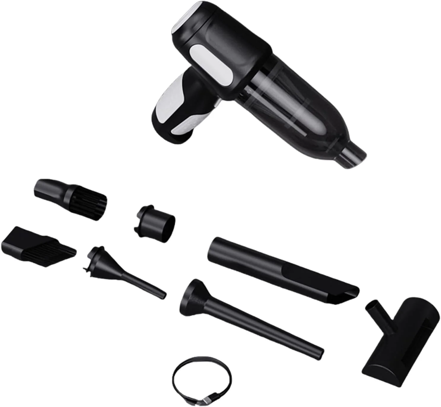 جاروبرقی دستی با مکش قدرتمند، شارژ سریع، مناسب موی حیوانات خانگی، لوازم خانگی، طراحی کم صدا و دارای چراغ LED جاروبرقی دستی با مکش قدرتمند، شارژ سریع، مناسب موی حیوانات خانگی، لوازم خانگی، طراحی کم صدا و دارای چراغ LED