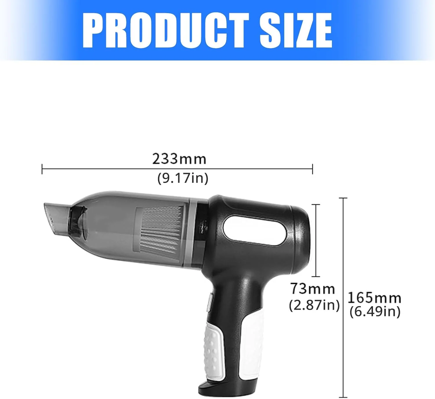 جاروبرقی دستی با مکش قدرتمند، شارژ سریع، مناسب موی حیوانات خانگی، لوازم خانگی، طراحی کم صدا و دارای چراغ LED