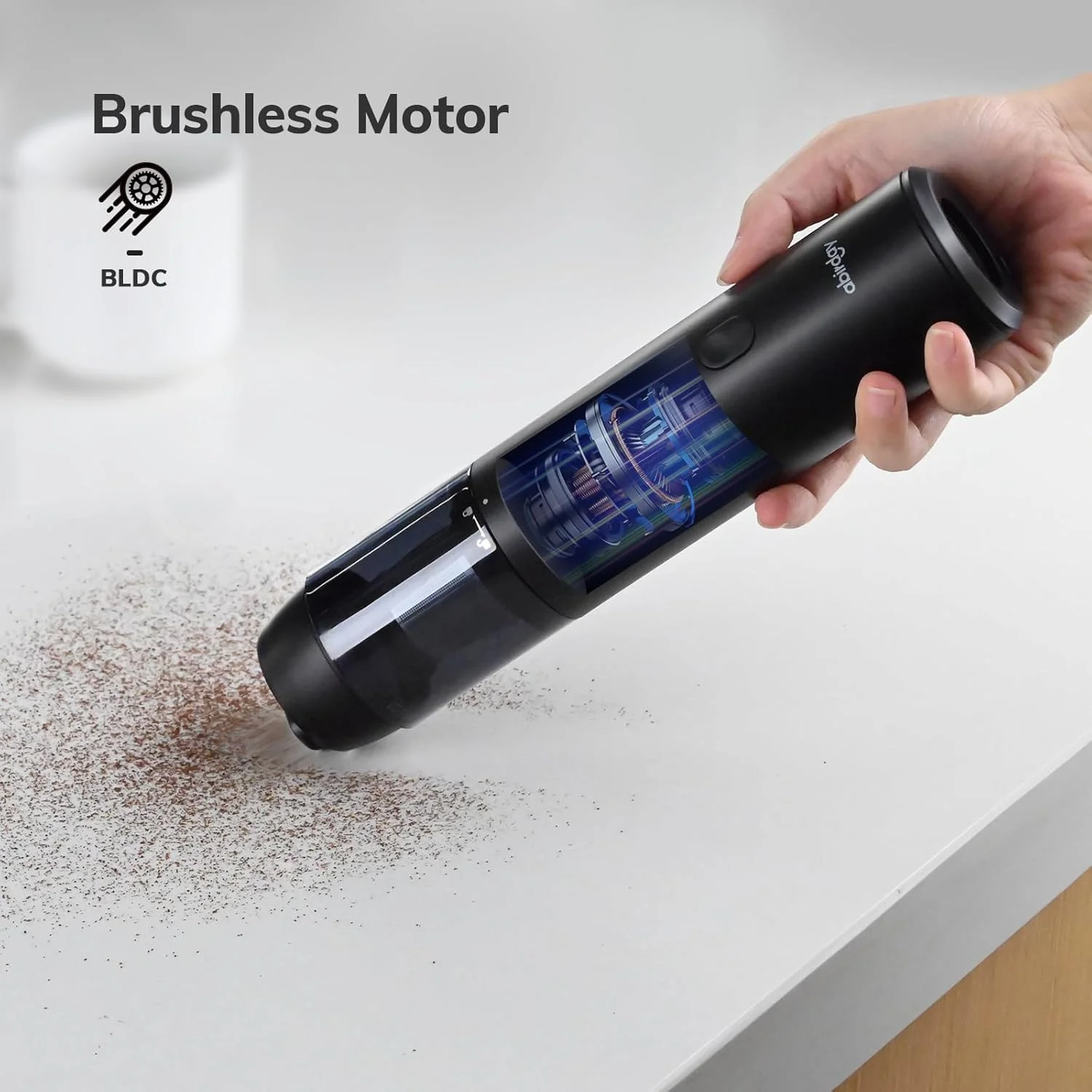 جاروبرقی دستی، جاروبرقی خودرو بی سیم 10000PA، جاروبرقی مینی 363 گرمی با موتور براشلس، جاروبرقی قابل حمل شارژی با فیلتر HEPA برای خودرو، خانه، دفتر، موی حیوانات خانگی