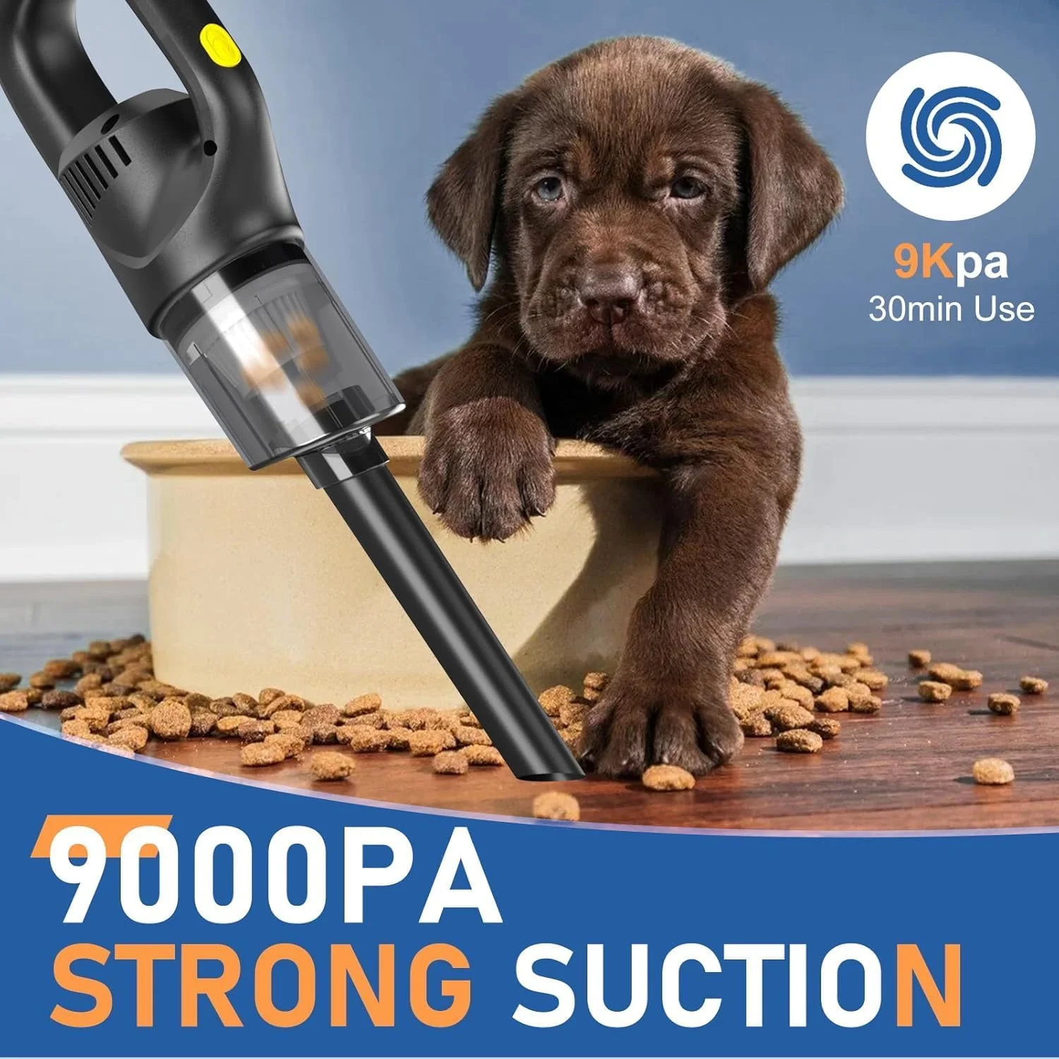 جاروبرقی دستی بی سیم خودرو، جاروبرقی دستی خودرو، مکش قوی قابل حمل با 3 سری مکش