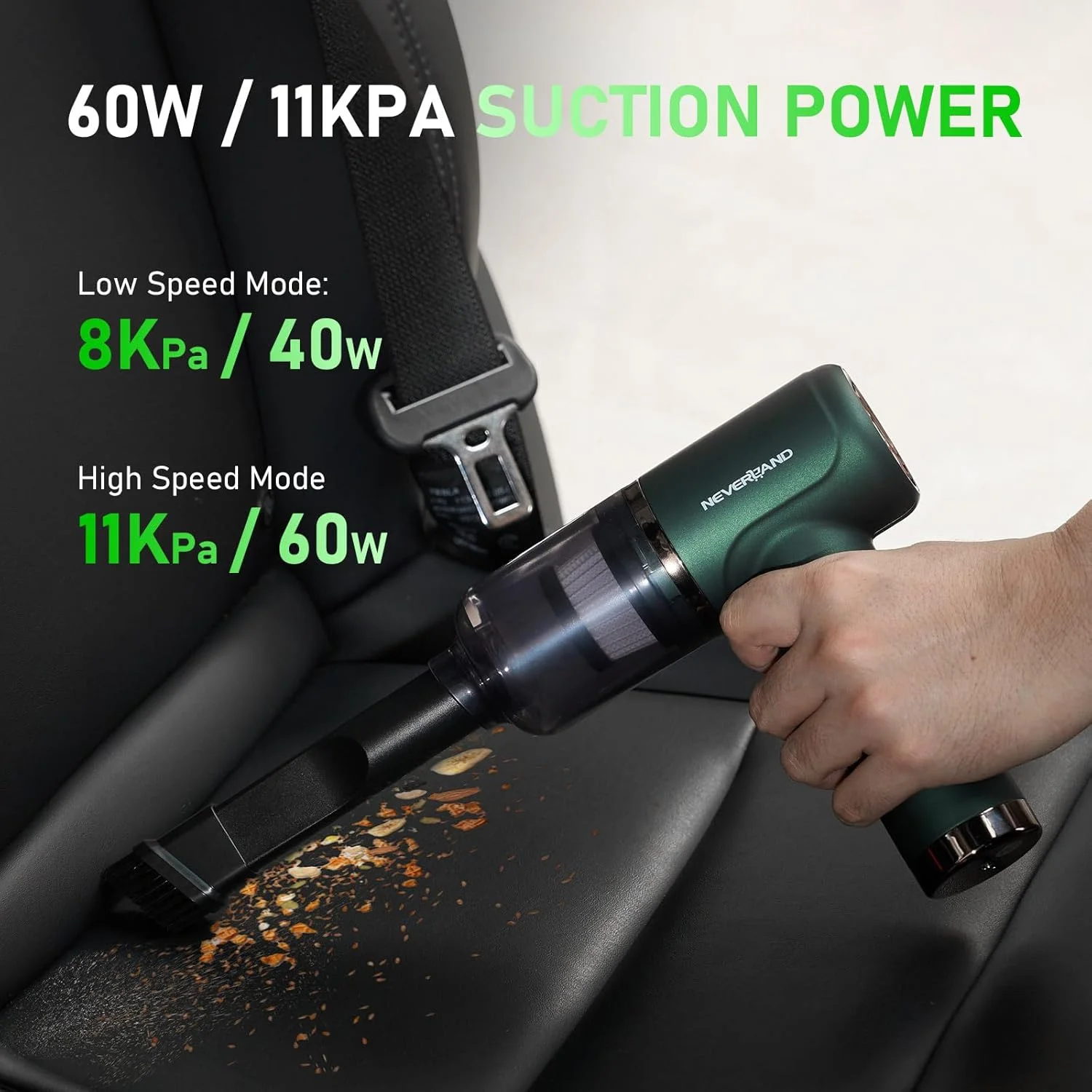 جاروبرقی دستی 4 در 1 بی سیم، جاروبرقی قابل حمل خودرو، جاروبرقی کوچک شارژی دستی سبک وزن برای تمیز کردن عمیق موی حیوانات خانگی در خانه، اداره و خودرو
