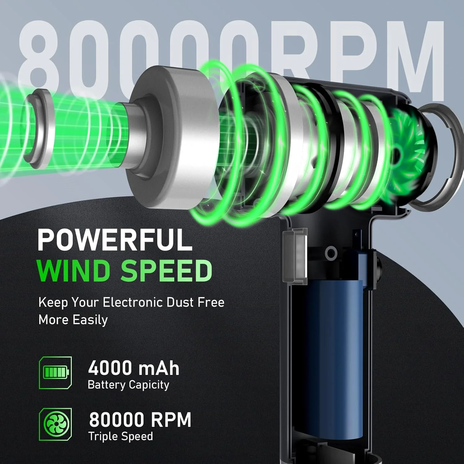 جاروبرقی دستی 4 در 1 بی سیم، جاروبرقی قابل حمل خودرو، جاروبرقی کوچک شارژی دستی سبک وزن برای تمیز کردن عمیق موی حیوانات خانگی در خانه، اداره و خودرو