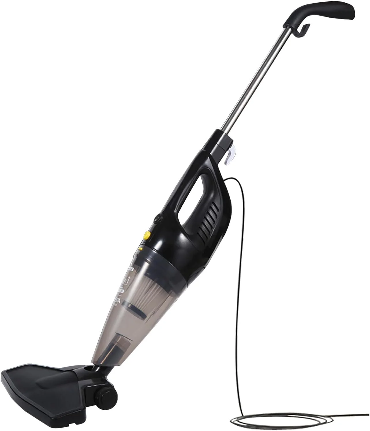 جاروبرقی دستی و عصایی 2 در 1 بونیتا، سیم 4 متری، سبک و قدرتمند، مکش 600 واتی، ظرفیت بزرگ 0.5 لیتری، سیستم فیلتراسیون مرکزی عالی برای ماشین، خانه، آشپزخانه، مو - مشکی (VACUUM01)