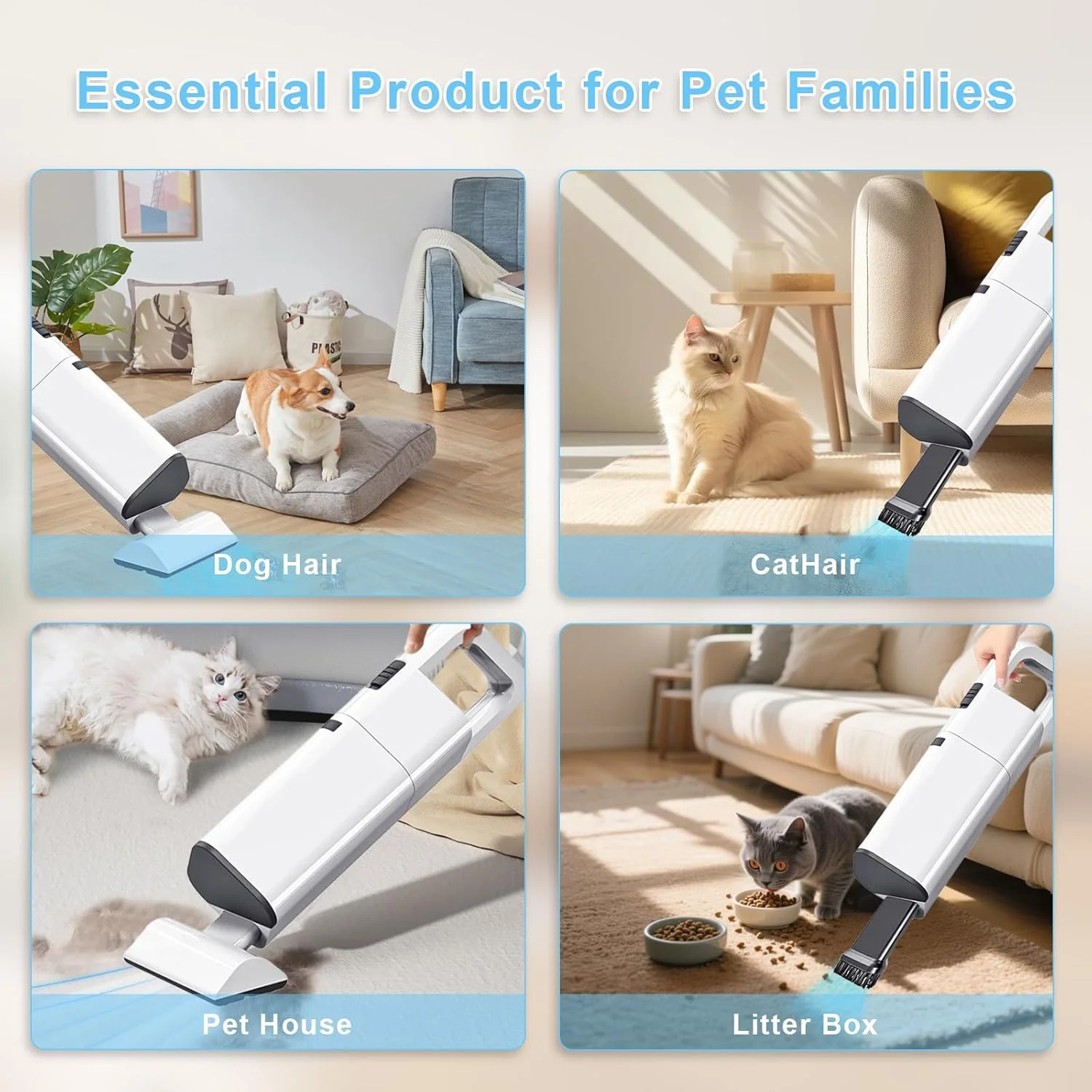 جاروبرقی دستی، جاروبرقی کوچک قابل حمل بی سیم مینی برای ماشین، دفتر، خانه