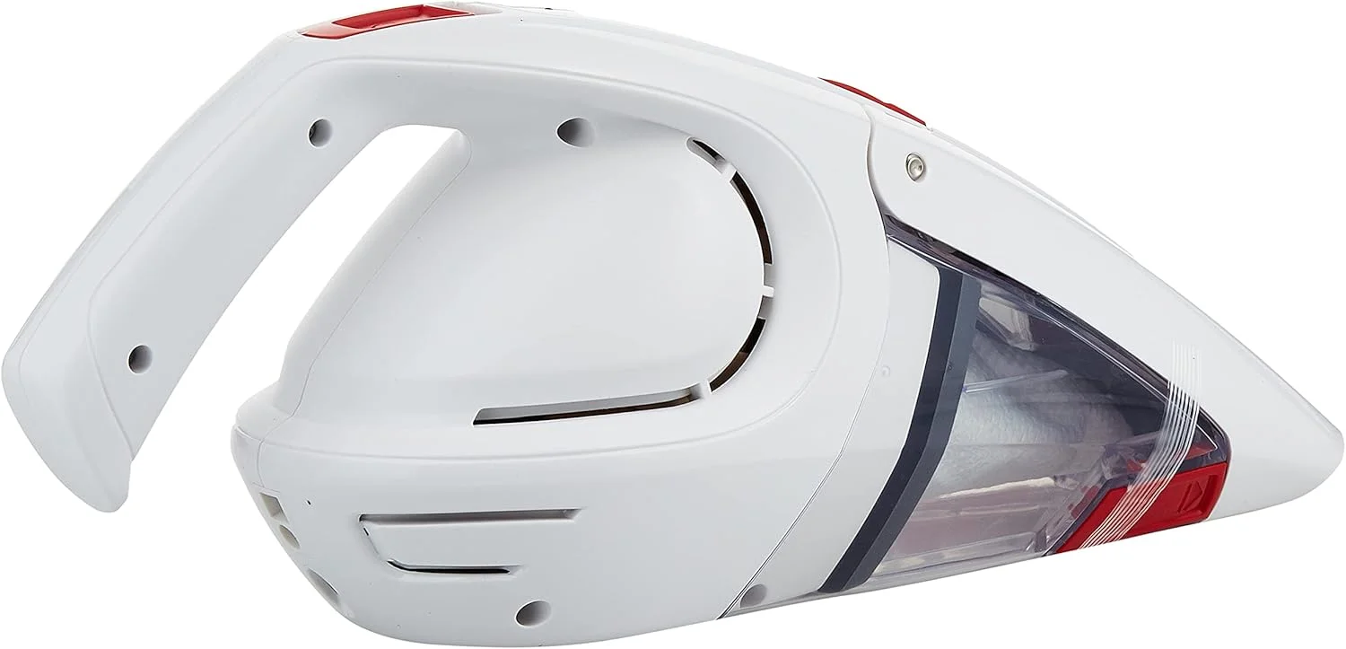 جاروبرقی دستی شارژی قابل حمل هوور، جاروبرقی کوچک 10.8 ولتی با مکش قوی برای استفاده در ماشین/خانه/آشپزخانه/مبل/موهای حیوانات خانگی و دفتر کار، سفید - HQ86-GA-B-ME