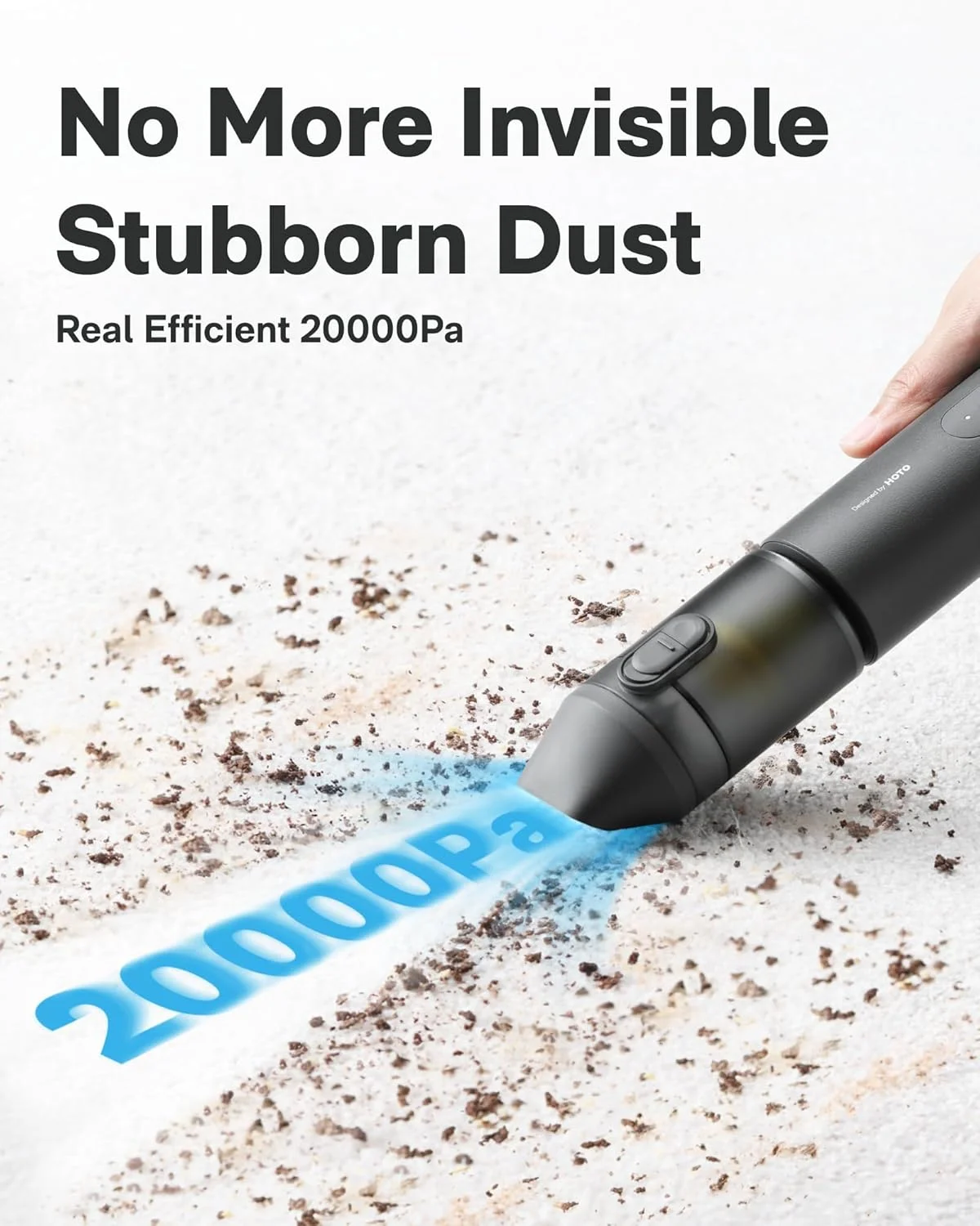 جاروبرقی خودرو HOTO، جاروبرقی شارژی و دمنده هوا 20000Pa، جاروبرقی دستی قابل حمل 6 در 1، دارای 5 نازل برای خودرو، خانه، دفتر