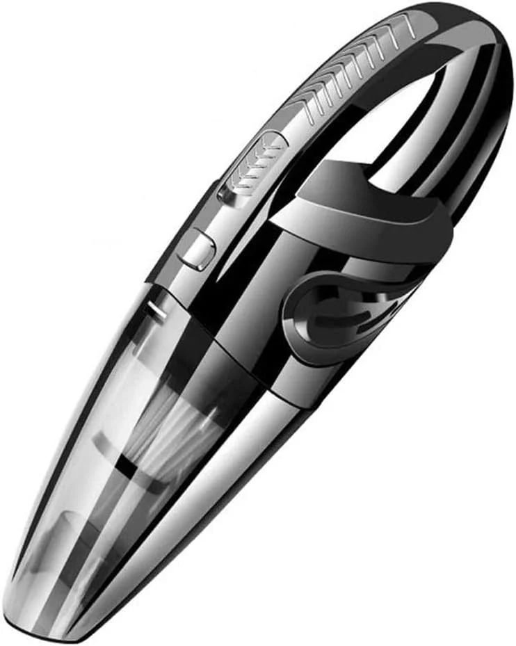 جاروبرقی خودرو IDEA-TECH، مکش سایکلون قوی 3.2KPa، شارژی 12 ولت 120 وات، برای تمیز کردن موی حیوانات خانگی، خانه و خودرو، مشکی، 355*105*125 میلی متر