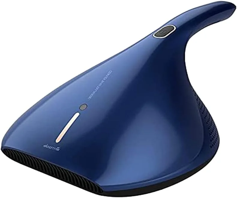 جاروبرقی گرد و غبار ایندر مدل CM818 با قدرت 13Kpa، سبک، دستی، دارای کنترلر استریلیزاسیون UV، از بین برنده کنه برای تخت و مبل (آبی)