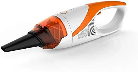 جاروبرقی دستی HUIQC، جاروبرقی کوچک قابل شارژ برای خودرو، قدرت مکش قوی 1500Pa، جاروبرقی دستی با کابل USB، مناسب برای خانه، دفتر، موی حیوانات خانگی، خوابگاه (رنگ: نارنجی)
