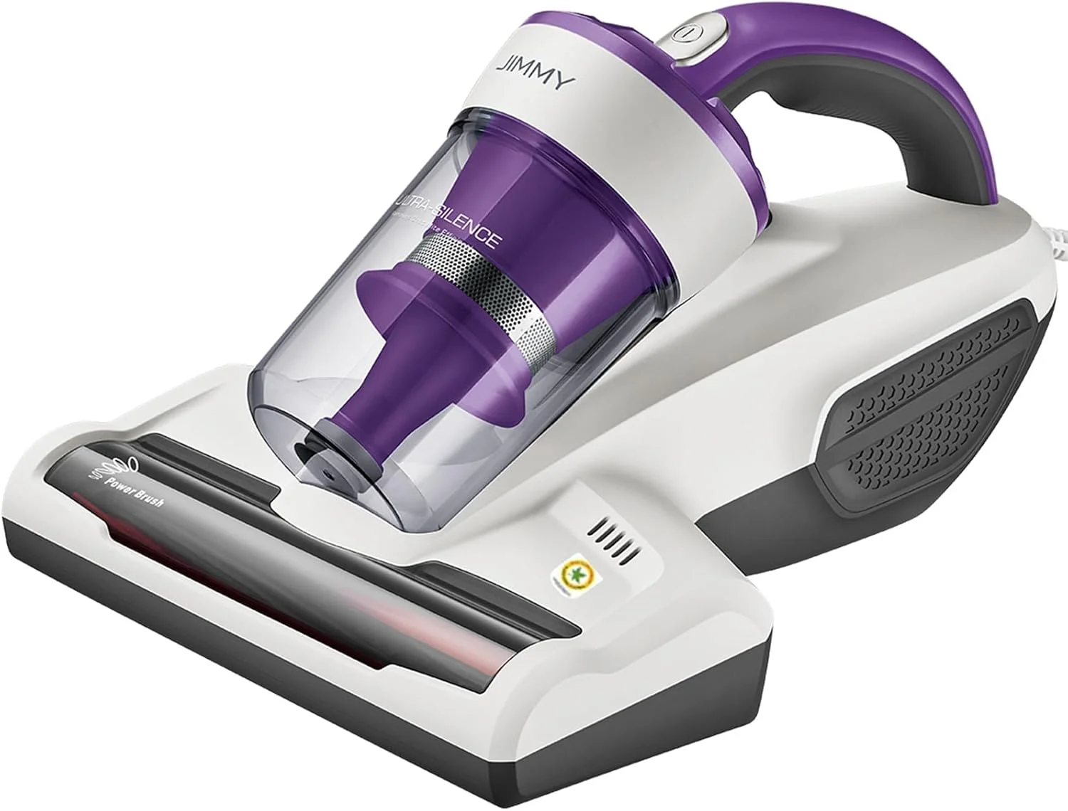 جاروبرقی رختخواب جیمی JV12 مدل 2024 با لامپ UV-C، برس غلطکی کامپوزیتی اولتراسونیک، فیلتر HEPA دوگانه سیکلون، کابل 5 متری، 400 وات، جاروبرقی قدرتمند رختخواب برای افراد مبتلا به آلرژی