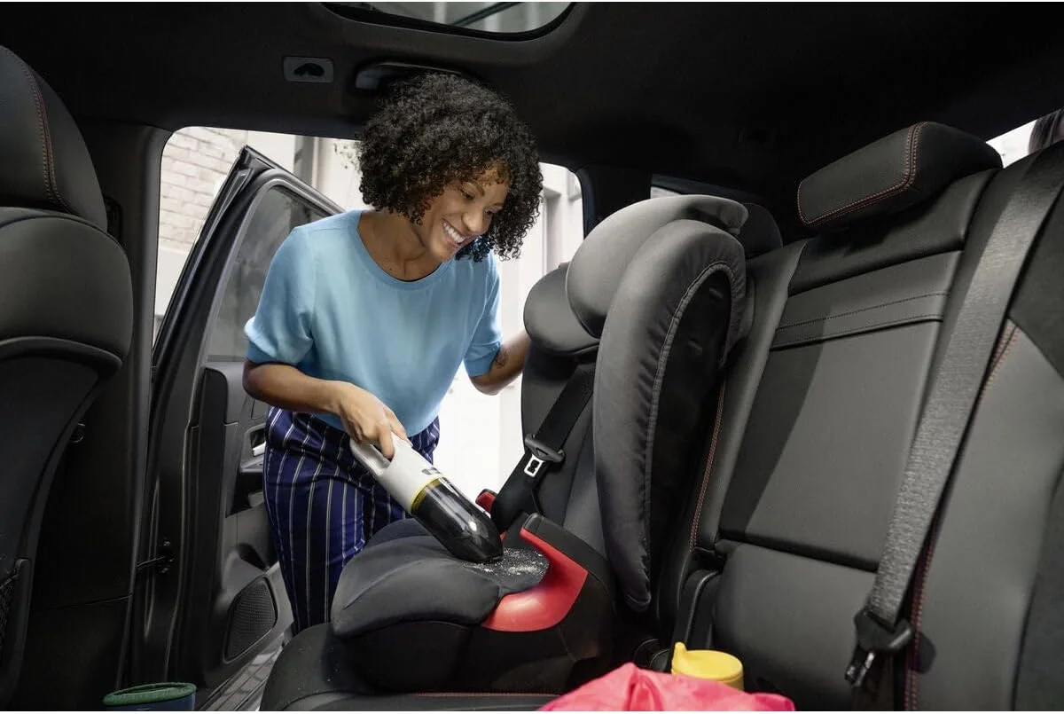 جاروبرقی دستی کارچر مدل CVH 3 Plus، مشکی، سفید، بدون کیسه