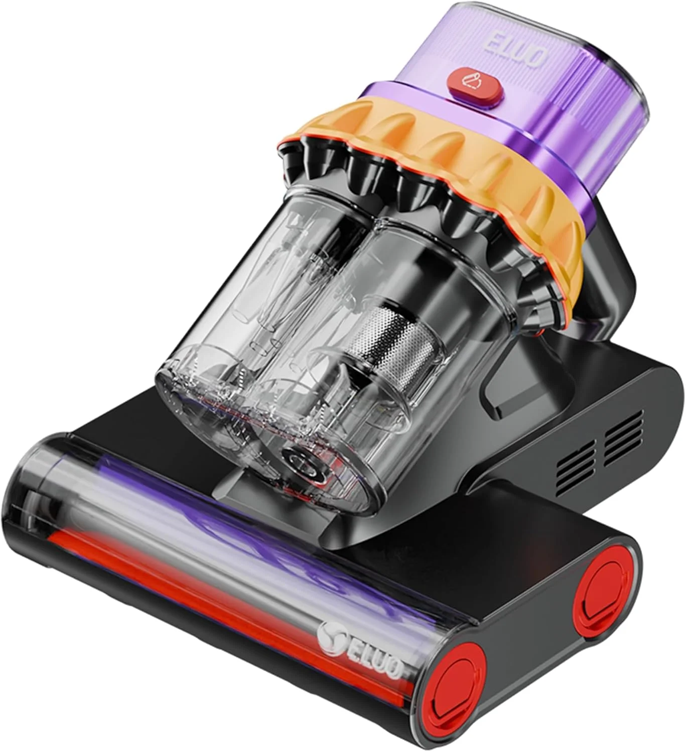 جاروبرقی تختخوابی KASTWAVE با حسگر گرد و غبار، جاروبرقی UV با التراسونیک، فناوری گرمایش، جاروبرقی دستی دو مخزنه قدرتمند با فیلتر HEPA برای رختخواب، مبل و فرش