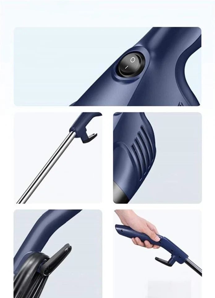 جاروبرقی دستی KRSIAXG برای منزل، مناسب برای سطوح سخت، فرش، سبک و قدرتمند با مکش قوی و سیم دار