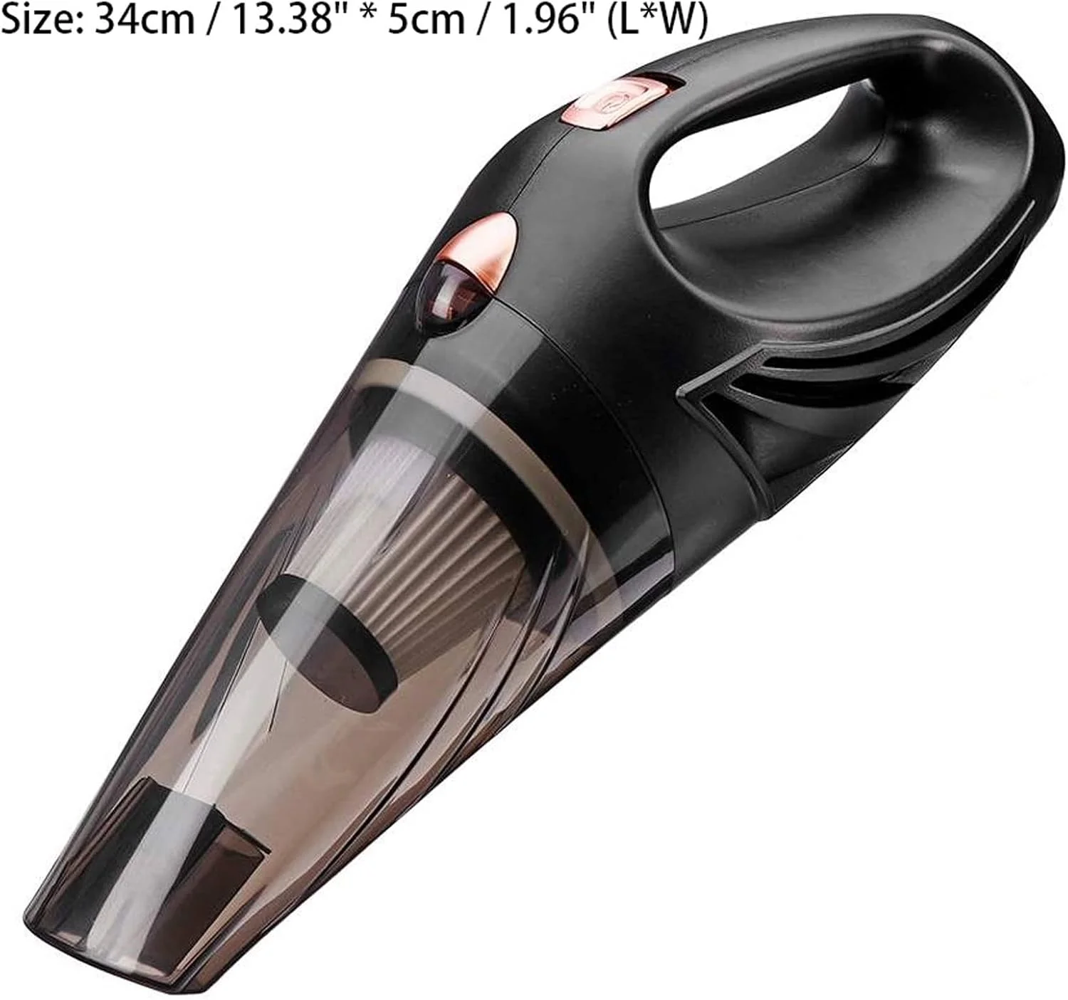 جاروبرقی خودرو و منزل لویوییئو، جاروبرقی دستی قابل حمل خشک/مرطوب، گردگیر قدرتمند مناسب داخل خودرو و منزل (سفید)