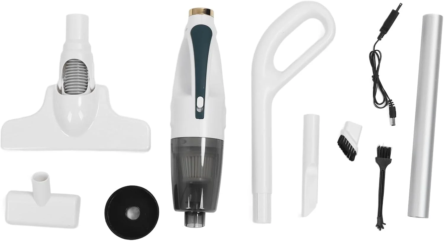 جاروبرقی دستی شارژی Luocute، مکش قوی، 30 دقیقه دوام، حذف موی حیوانات خانگی، کم صدا، تمیز کننده بی سیم با 4 سری برای خانه و ماشین