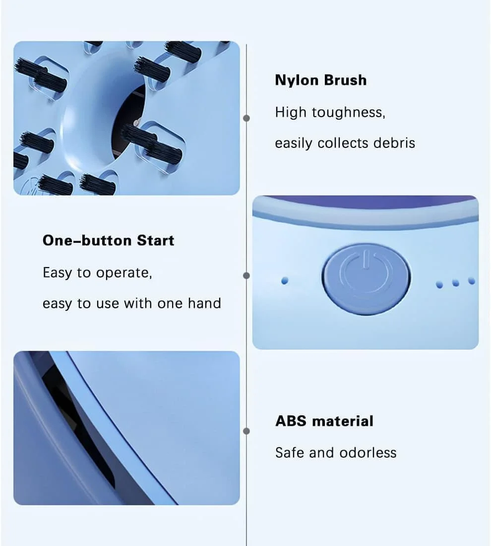 جاروبرقی رومیزی کوچک MAKINGTEC، جاروبرقی قابل حمل و جداشدنی با شارژ USB، تمیز کردن بدون زاویه مرده، مناسب برای گرد و غبار/خرده ریز/صفحه کلید کامپیوتر (آبی)
