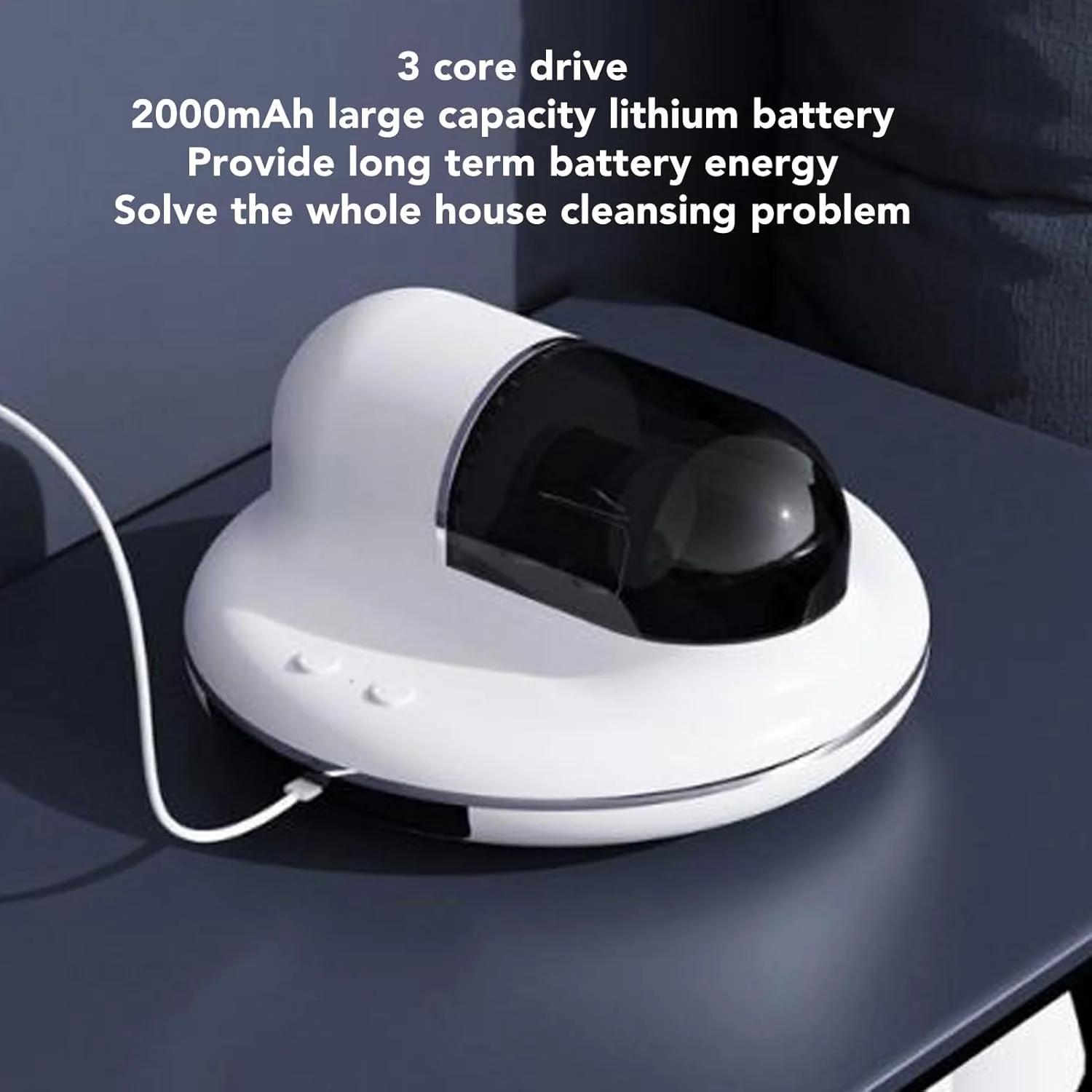 دستگاه تمیز کننده تشک Luocute، جاروبرقی حذف کننده، ضربه زدن قدرتمند، باد گرم 55 درجه، فیلتراسیون مهر و موم شده، استقامت طولانی، جلوگیری از افتادن، برای تخت، بالش، مبل های پارچه ای، فرش