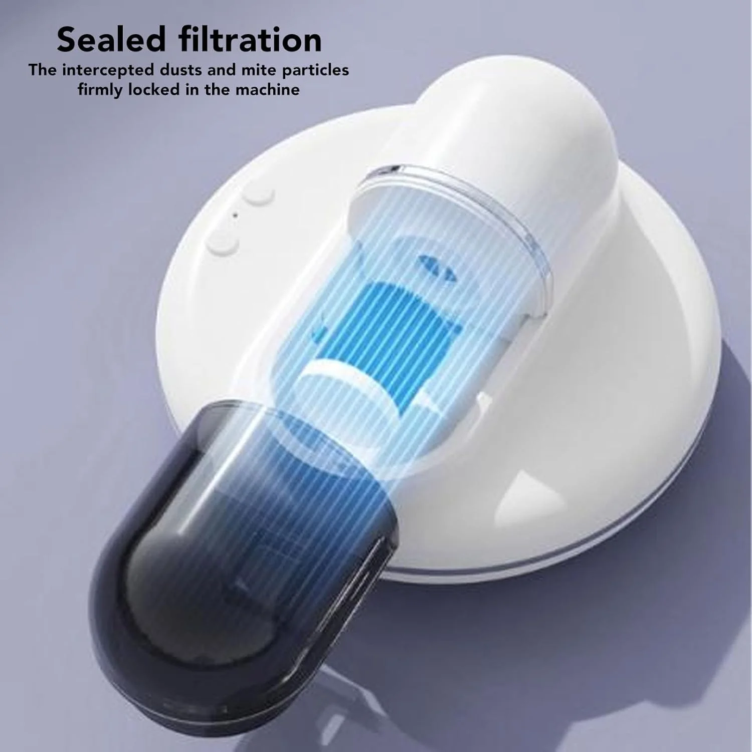 دستگاه تمیز کننده تشک Luocute، جاروبرقی حذف کننده، ضربه زدن قدرتمند، باد گرم 55 درجه، فیلتراسیون مهر و موم شده، استقامت طولانی، جلوگیری از افتادن، برای تخت، بالش، مبل های پارچه ای، فرش