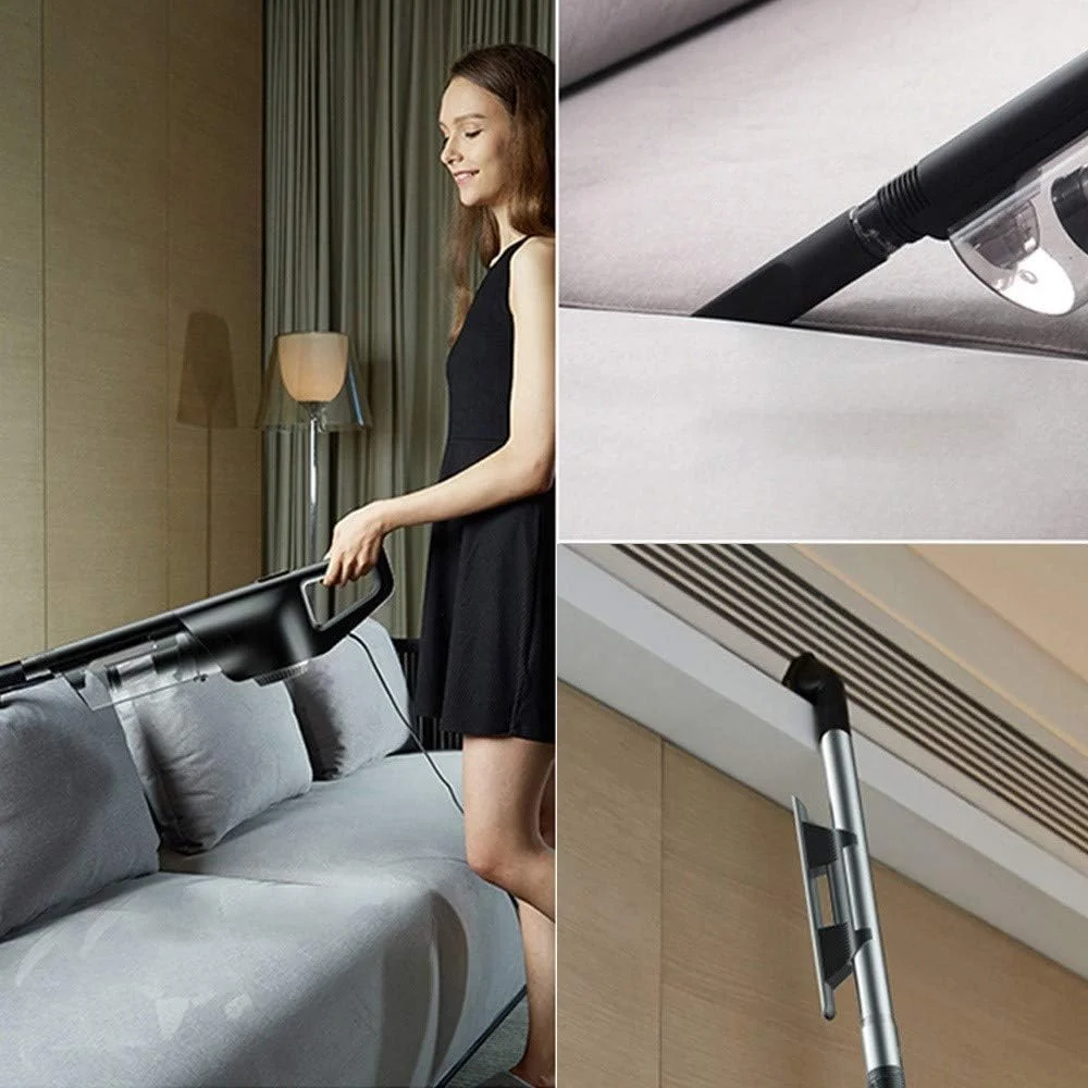 جاروبرقی دستی قابل حمل Nyyldr برای منزل، جاروبرقی خانگی بی صدا با مکش قوی، جمع کننده گرد و غبار