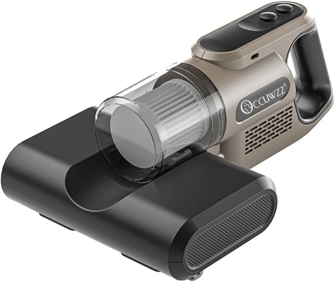 دستگاه مکنده و پاک کننده گرد و غبار Occuwzz - دارای اشعه ماوراء بنفش - قدرت مکش 10K برای تمیز کردن موثر تخت، مبل و سطوح پارچه ای مختلف