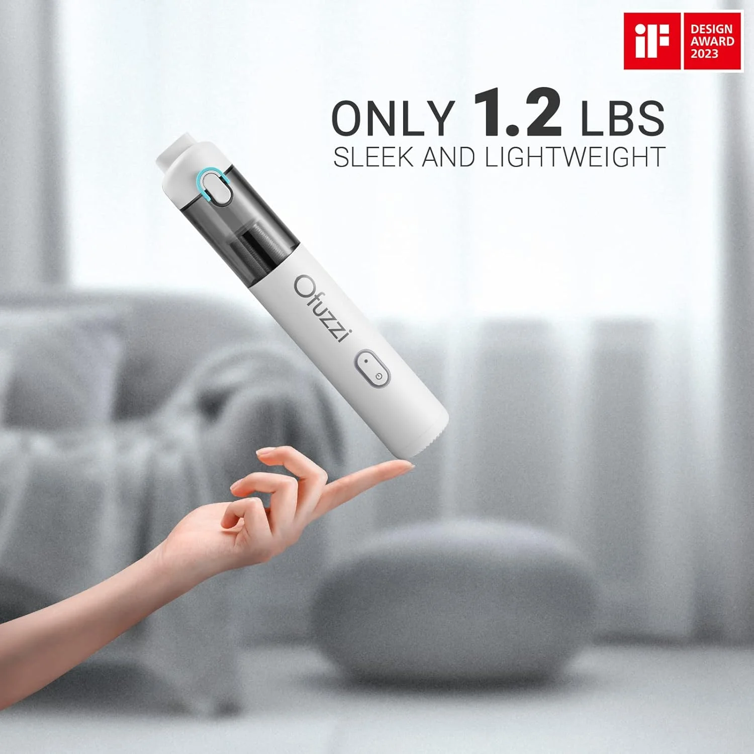 جاروبرقی دستی خودرو Ofuzzi H8 Apex، جاروبرقی قابل حمل با قدرت بالای 12000Pa، فوق العاده سبک 1.2 پوند، شارژ سریع USB-C، جاروبرقی کوچک برای خودرو، خانه، موی حیوانات خانگی