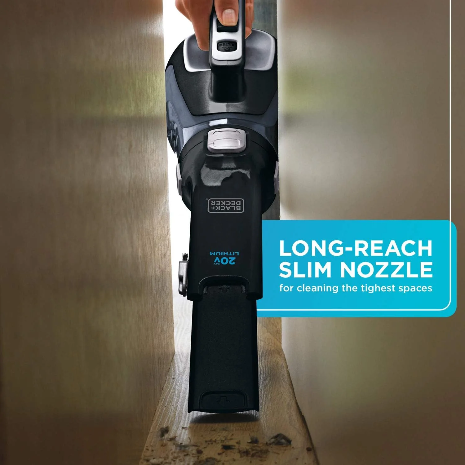 جاروبرقی دستی خودرویی 12 ولت حداکثر* DC Pivot Vac، مشکی