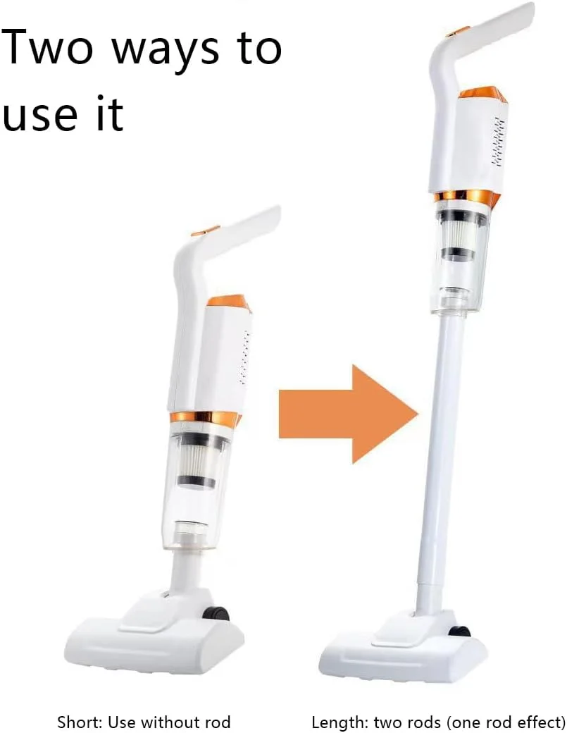 جاروبرقی کوچک خانگی قابل حمل 3 در 1، سفید، فیلتر HEPA، جاروبرقی دستی سبک وزن برای تمیز کردن خانه، دفتر، ماشین