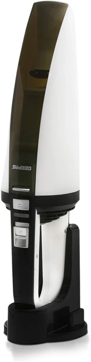 جاروبرقی شارژی و دستی، قابلیت استفاده تر و خشک، ظرفیت کیسه گرد و غبار 400 میلی لیتر با نشانگر LED، تکنولوژی لیتیوم کم صدا، نازل شکاف، برس کوچک و براکت نصب روی دیوار، فیلتر HEPA