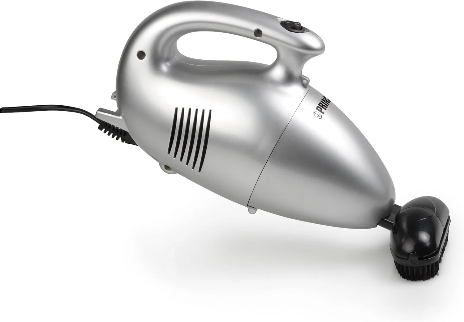 جاروبرقی دستی جمع و جور پرنسس 332757 مدل Turbo Tiger - مناسب برای خانه، ماشین و کاروان، نقره ای