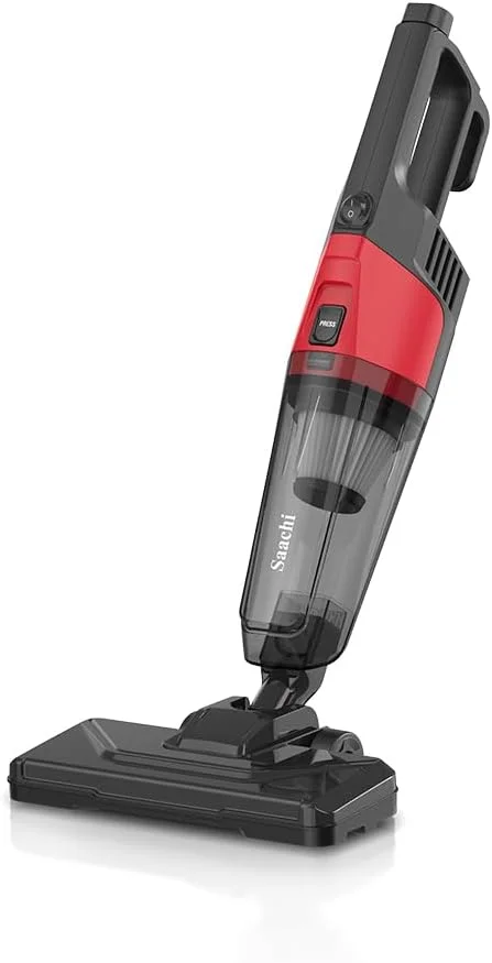 جاروبرقی عصایی و دستی 2 در 1 ساچی با فیلتر HEPA، برس چرخشی، مخزن گرد و غبار 0.6 لیتری و لوازم جانبی مدل NL-VC-1109-BK