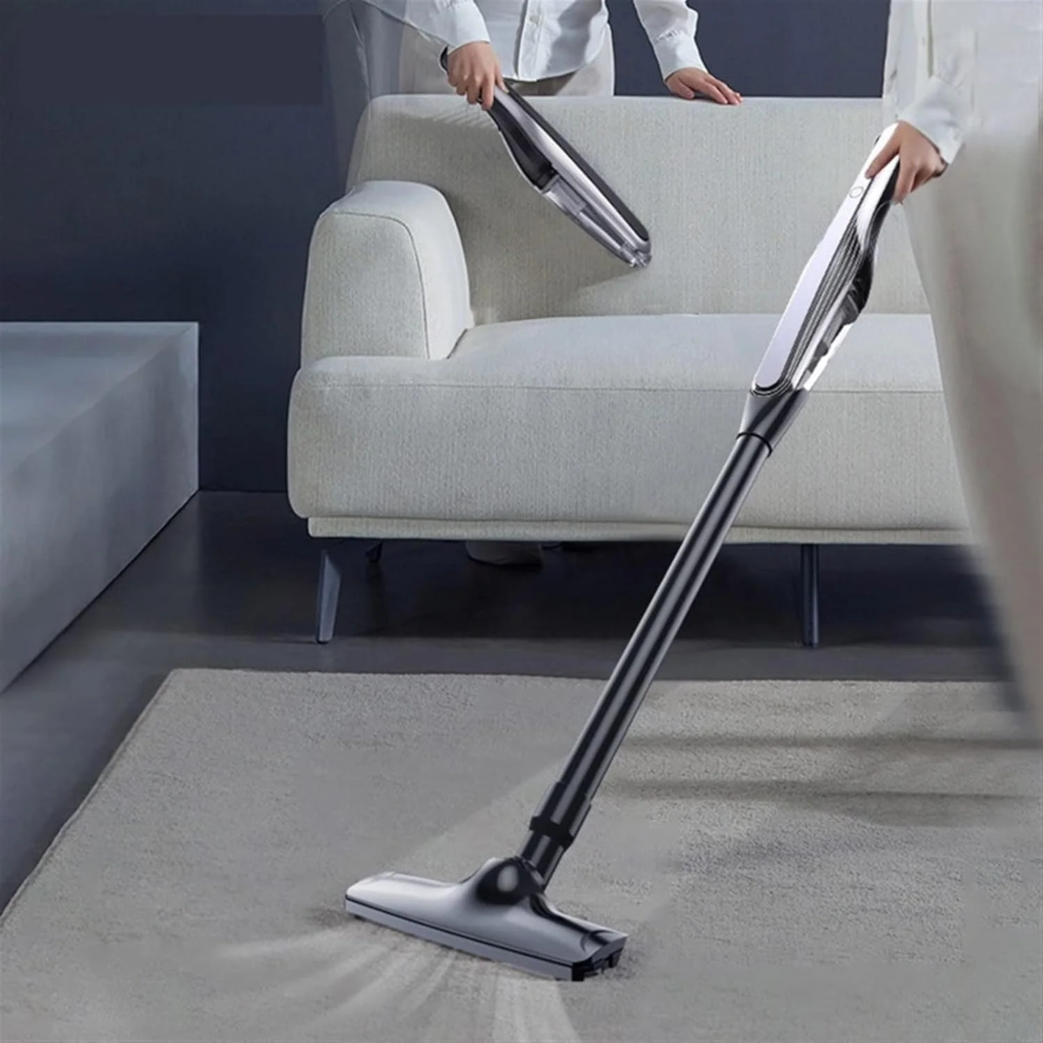 جاروبرقی دستی بی سیم خانگی با قدرت بالا، مناسب برای جمع آوری موی حیوانات خانگی