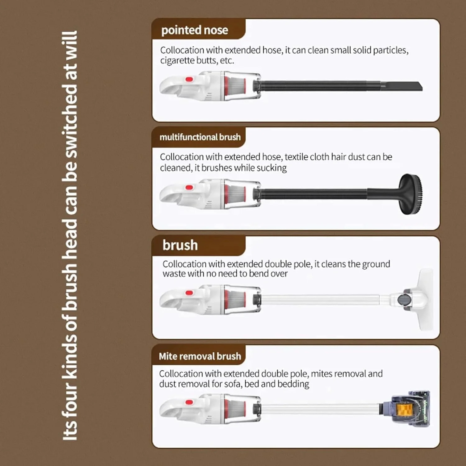 جاروبرقی شارژی TAME با قدرت مکش 12Kpa، جاروبرقی دستی سبک و قابل حمل با قابلیت شارژ USB، مناسب برای موی حیوانات خانگی، خانه و محل کار