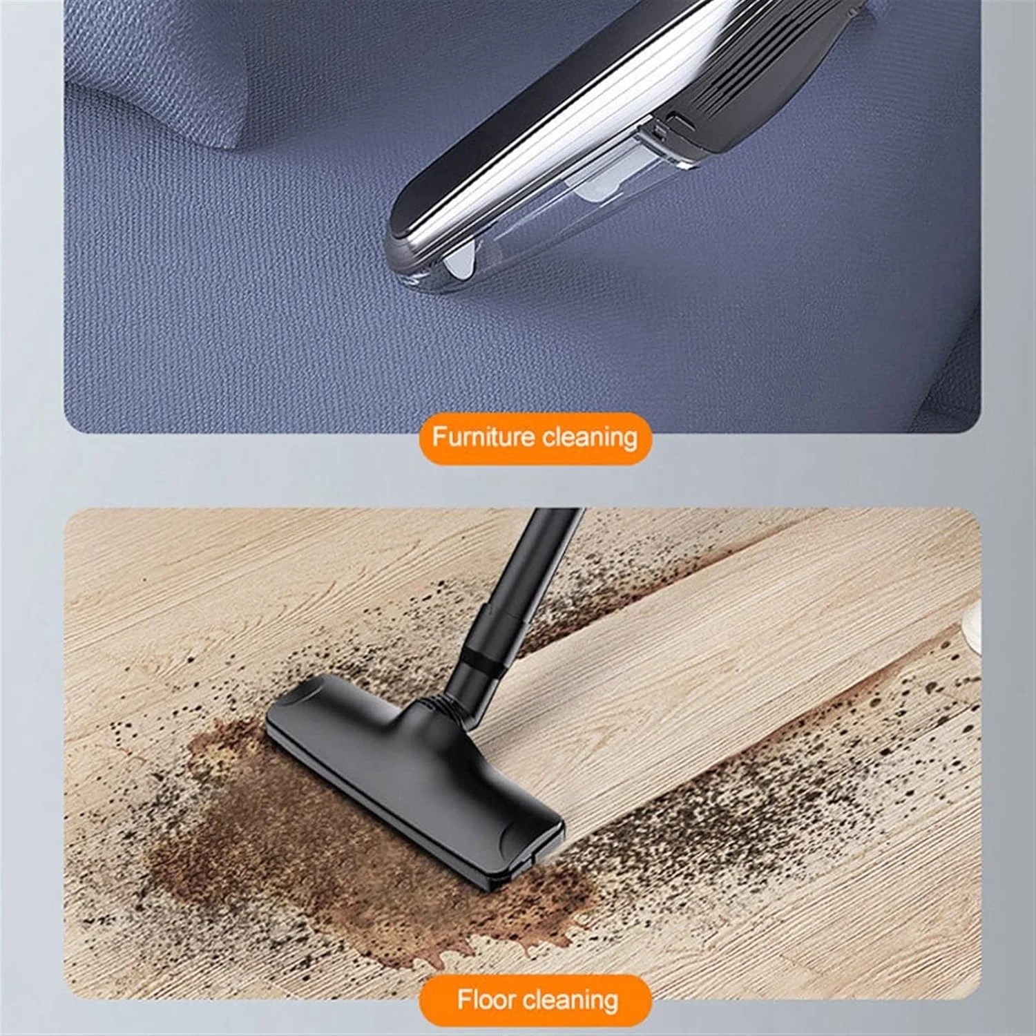 جاروبرقی دستی بی سیم خانگی با قدرت بالا، مناسب برای جمع آوری موی حیوانات خانگی