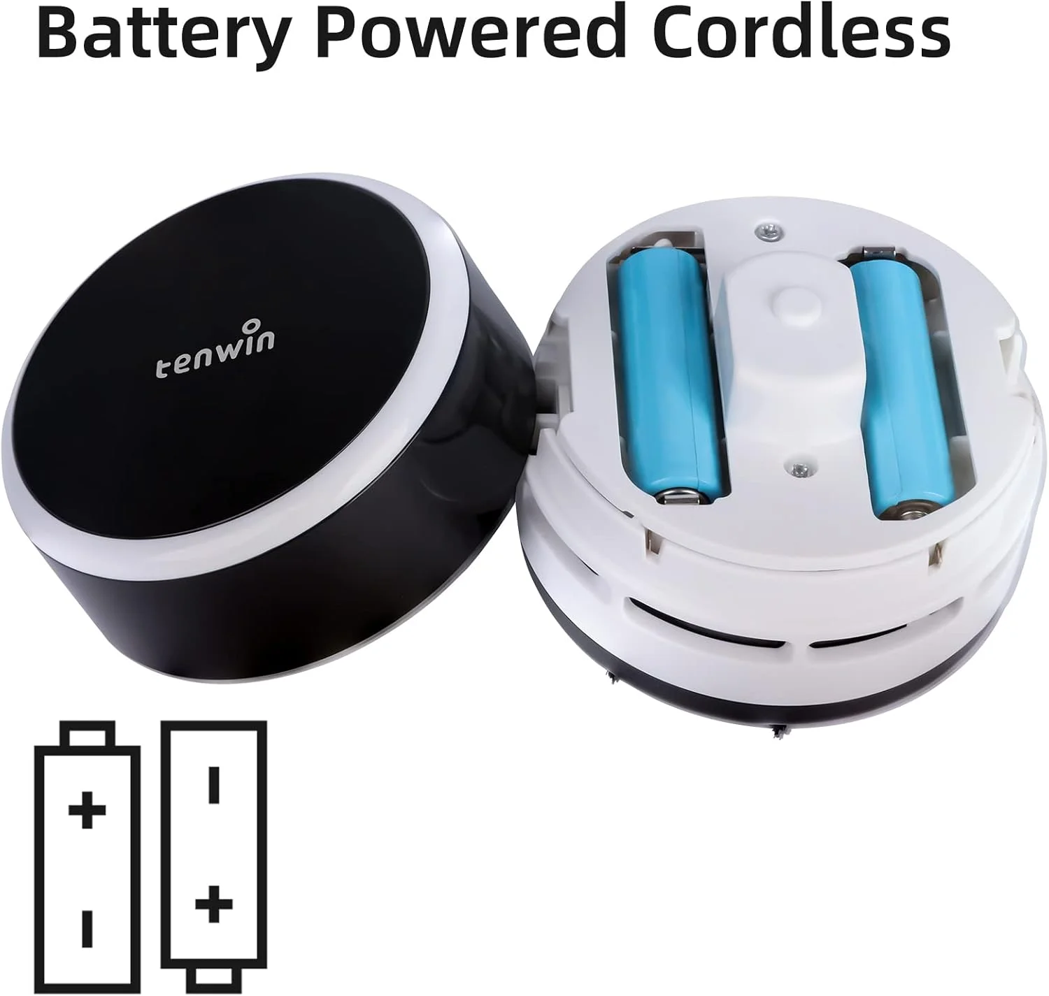 جاروبرقی کوچک، جاروبرقی رومیزی قابل حمل بی سیم، جاروبرقی دستی با باتری، کم صدا و مکش قوی برای خانه/دفتر/مدرسه/ماشین/کیبورد (باتری شامل نمی شود)