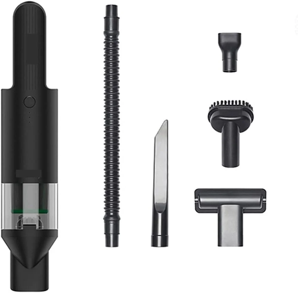 جاروبرقی خودرو، جاروبرقی دستی، جاروبرقی کوچک و قابل حمل برای منزل و خودرو، با قدرت مکش سایکلونی 16800PA (آینه باتری)