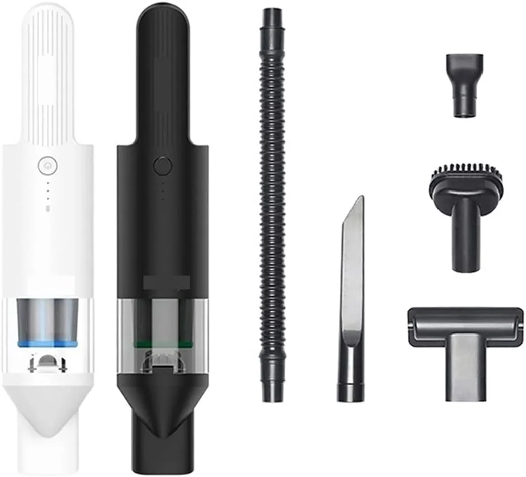 جاروبرقی خودرو، جاروبرقی دستی، جاروبرقی کوچک و قابل حمل برای منزل و خودرو، با قدرت مکش سایکلونی 16800PA (آینه باتری)