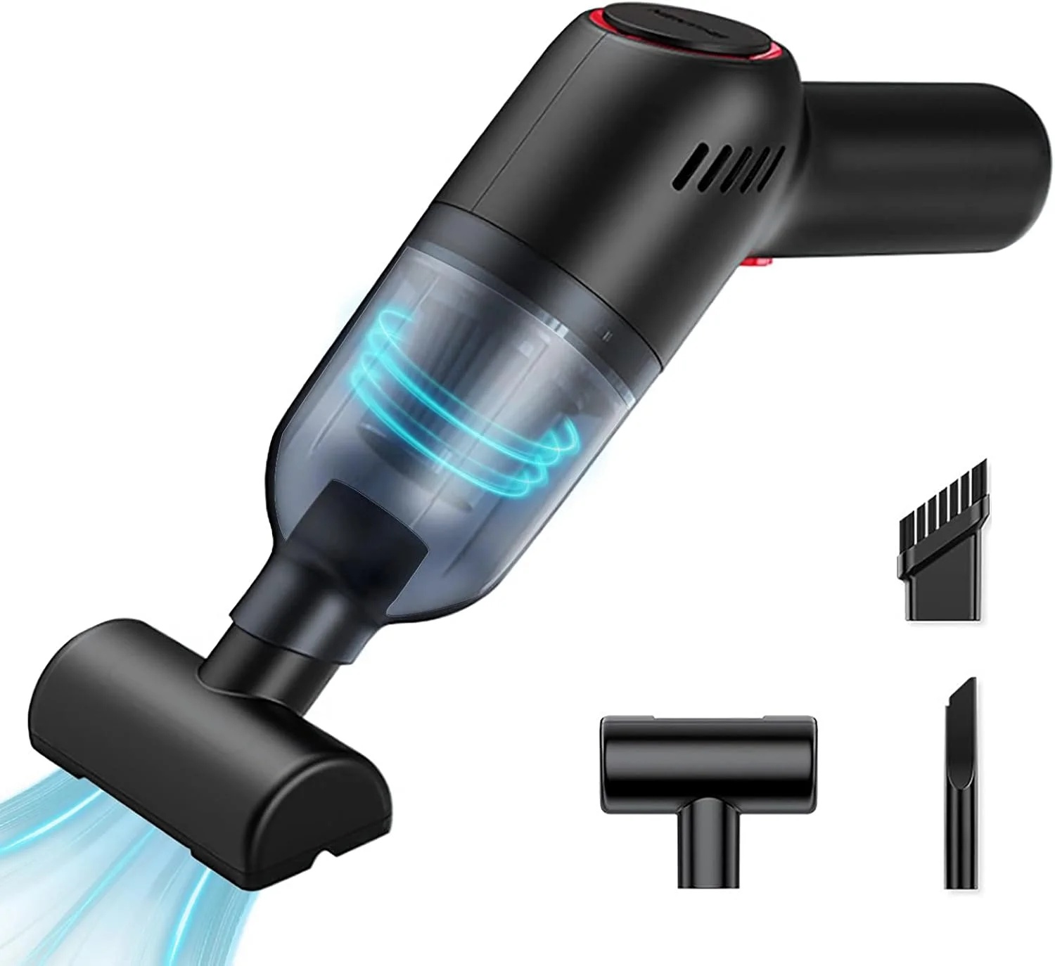 جاروبرقی دستی بی سیم Tooetoy، جاروبرقی دستی با مکش فوق العاده 8000PA، جاروبرقی بی سیم قابل شارژ مخصوص خودرو، سبک وزن مناسب برای مصارف خانگی/حیوانات خانگی/خودرو