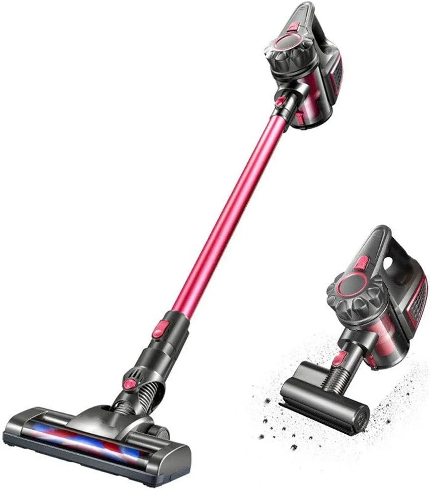 جاروبرقی دستی، مناسب برای فرش و کف سخت منزل، سبک وزن، مکش قوی، جاروبرقی مخزنی سیم دار (آبی تیره)