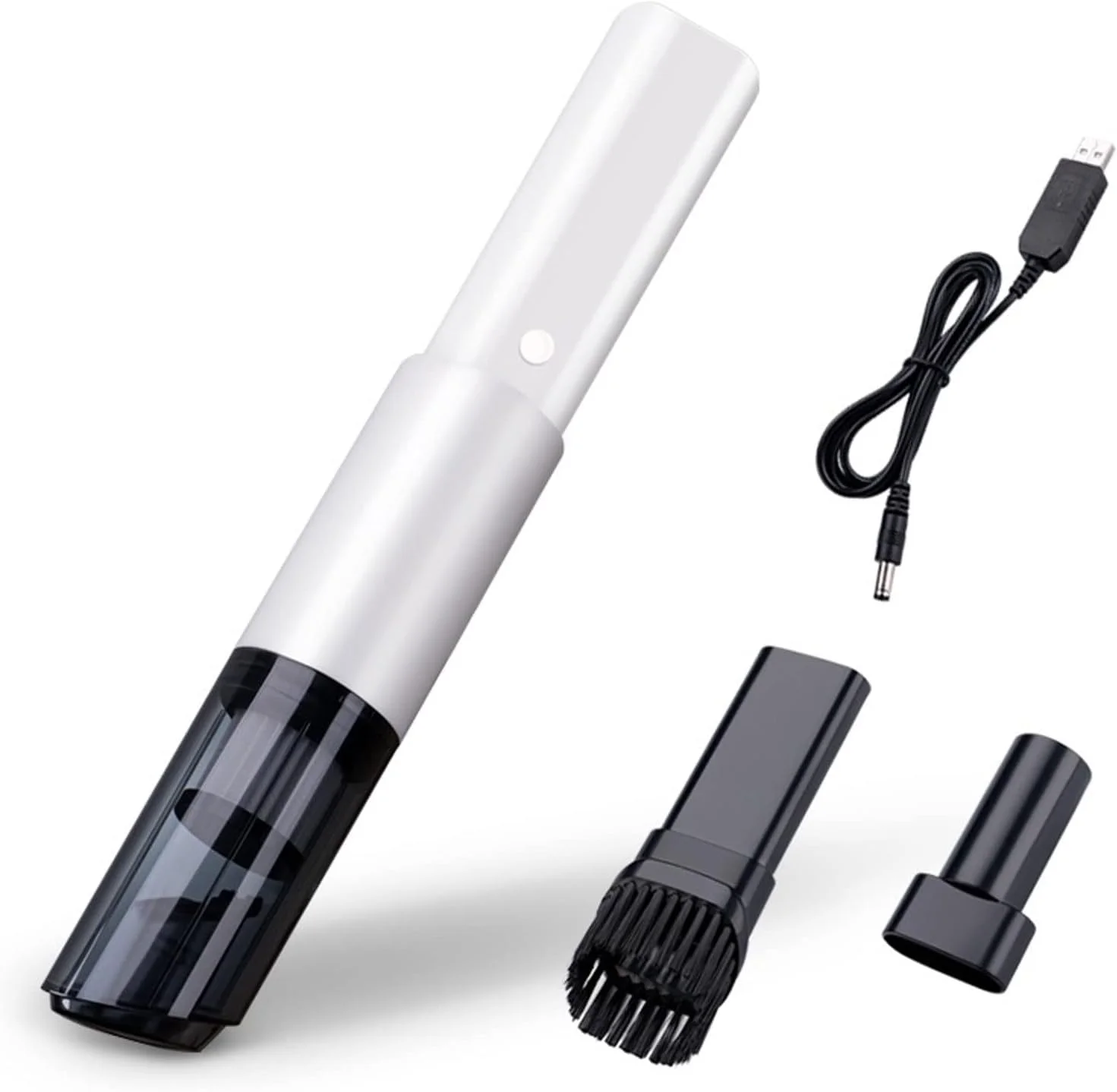 جاروبرقی خودرو، جاروبرقی بی سیم برای منزل، جاروبرقی دستی کوچک قابل حمل خشک و مرطوب با مکش فوق العاده (سفید)