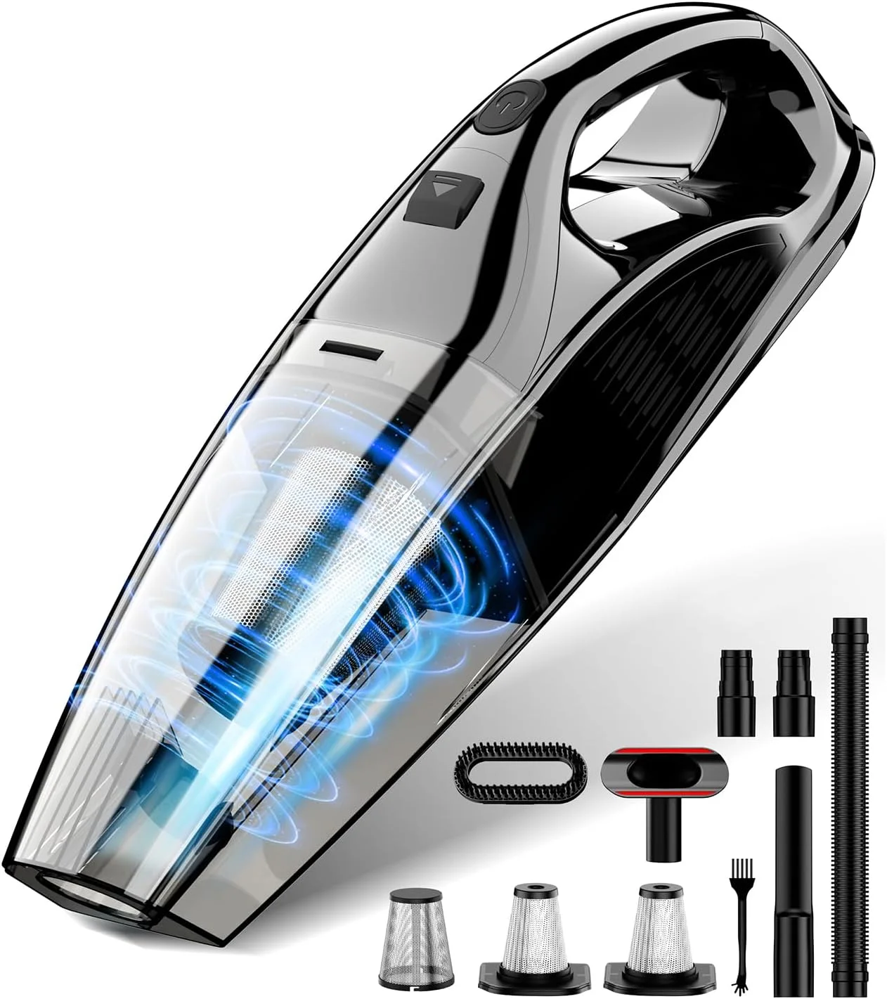 جاروبرقی دستی Upbooz با ظرفیت بزرگ، مکش قدرتمند، صدای کم، تمیز کننده آسان و سبک برای خانه و محل کار