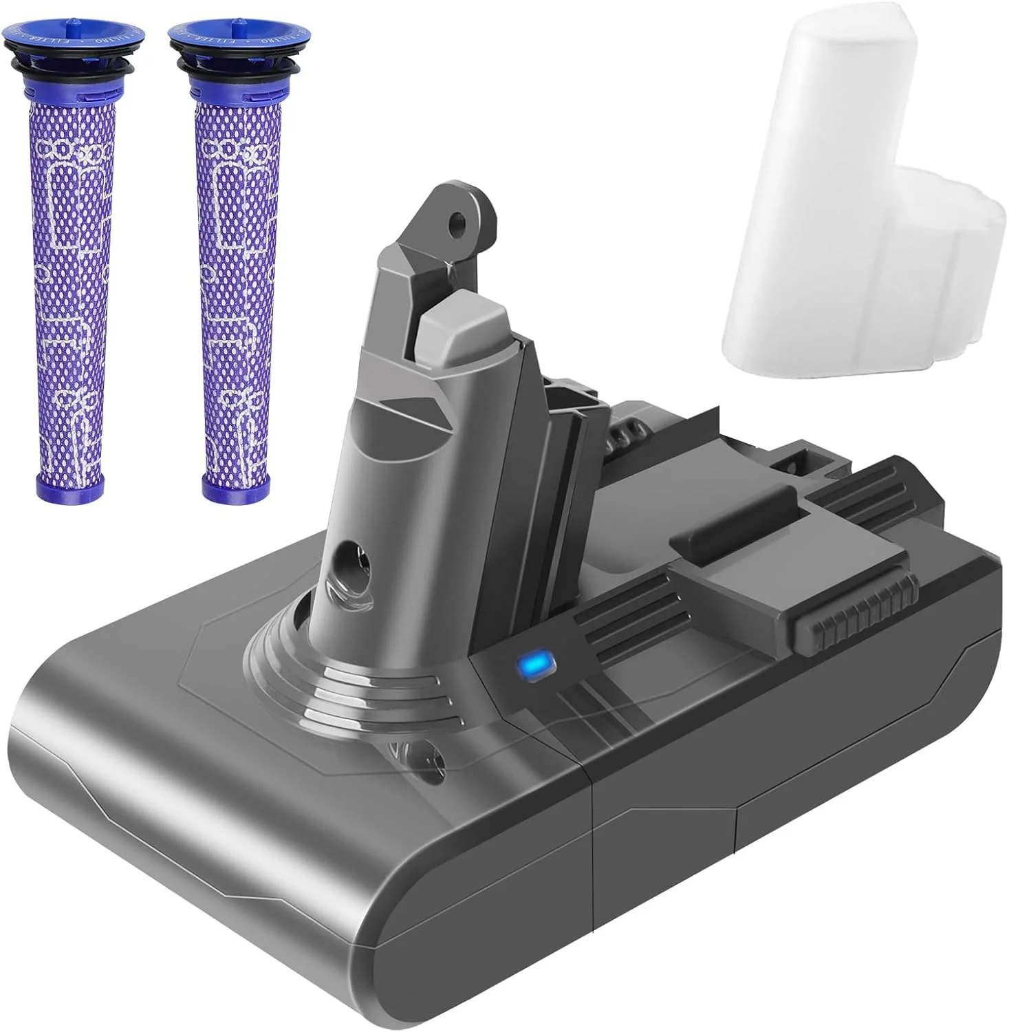 باتری جایگزین ویتلی V6 با ظرفیت 3500mAh برای جاروبرقی های دستی دایسون V6 DC62 DC58 DC59 DC61 DC72 DC74 SV03 SV05 SV06 SV07 SV09