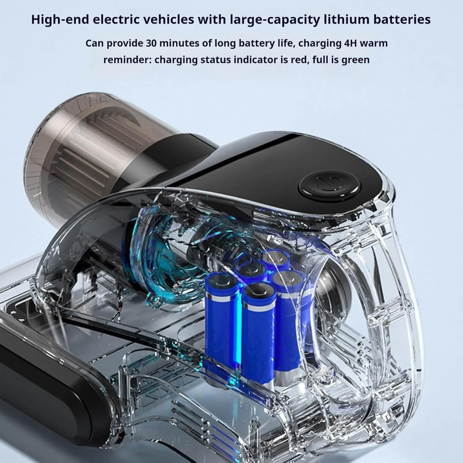 جاروبرقی تخت خواب شارژی دستی برای ملحفه، بالش، لحاف، مبل، پتو، فرش (سفید)