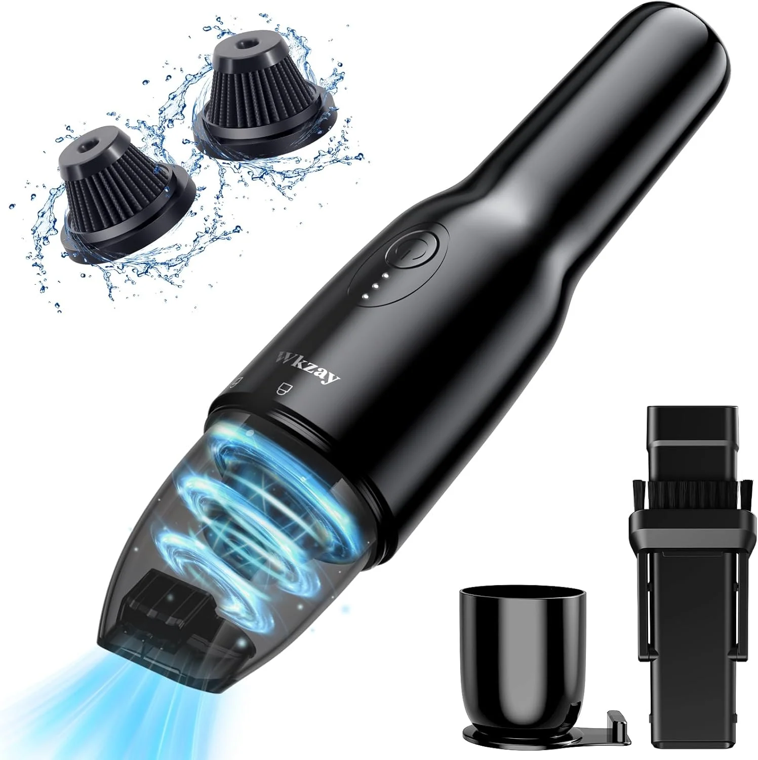 جاروبرقی دستی شارژی برای منزل - مکش قوی 16000Pa، شارژ سریع USB-C، موتور براشلس کم صدا، سبک و کوچک، عالی برای تمیز کردن سریع آپارتمان