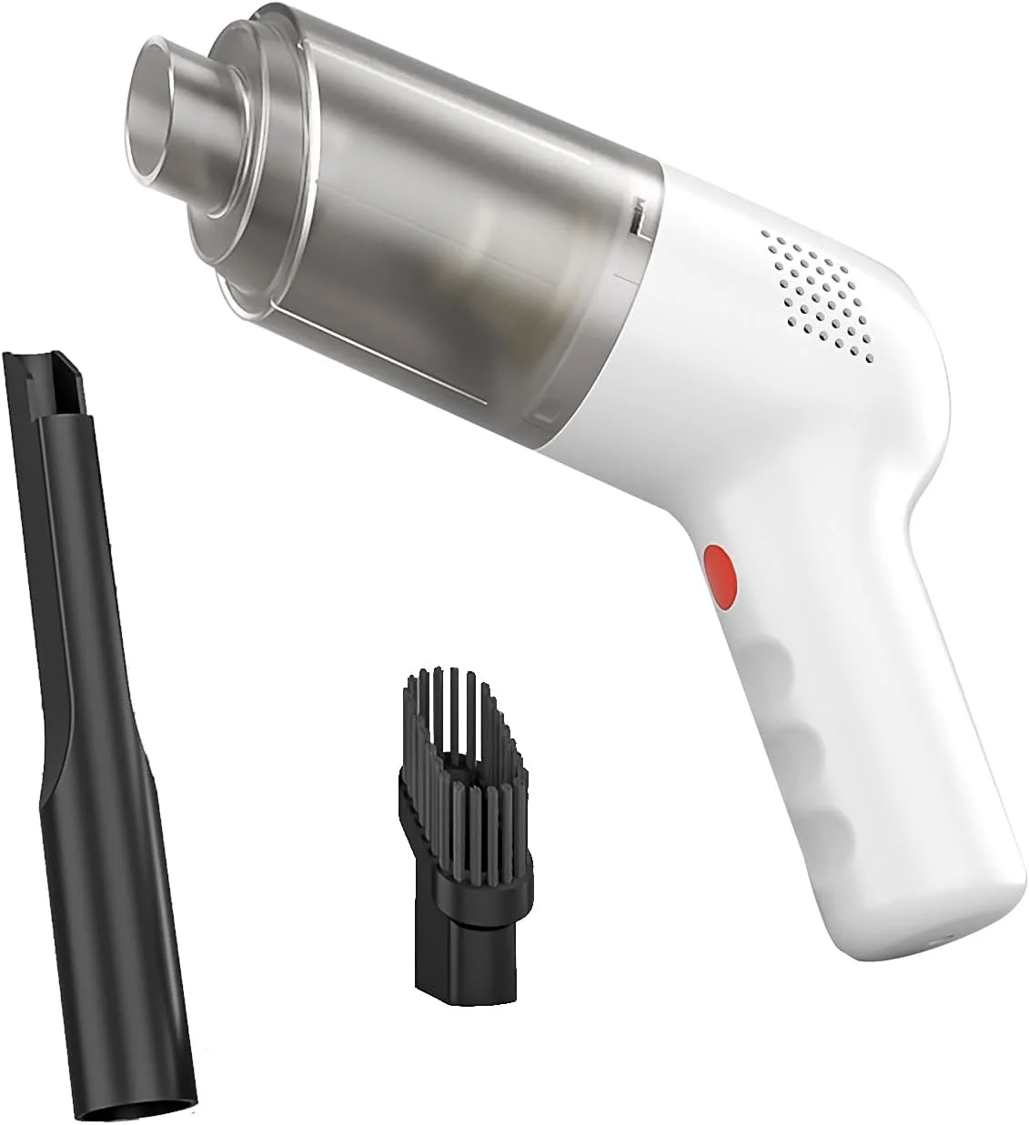 جاروبرقی دستی شارژی قابل حمل با قدرت مکش 9000 پاسکال، ظرفیت 400 میلیلیتر، برای تمیز کردن سریع و آسان، 0.48 کیلوگرم، سفید جاروبرقی دستی شارژی قابل حمل با قدرت مکش 9000 پاسکال، ظرفیت 400 میلیلیتر، برای تمیز کردن سریع و آسان، 0.48 کیلوگرم، سفید