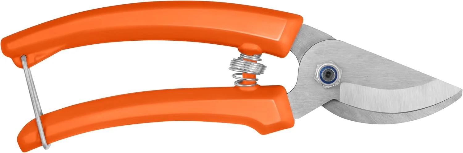 قیچی باغبانی ترامونتینا با تیغه های فلزی و دسته های پلاستیکی